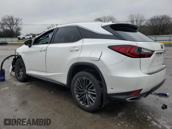 2022 Lexus RX 350 with VIN 2T2HZMAA2NC222393, listed as a Copart auction lot 85711084 with 49,863 mi miles and Salvage title. Bid and sale history available at DreamBid. Image 2.