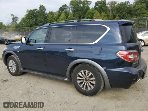 2018 Nissan Armada SV with VIN JN8AY2NC1J9553107, listed as a Copart auction lot 69493074 with 125,054 mi miles and Salvage Title. Bid and sale history available at carsss.com. Image 2.