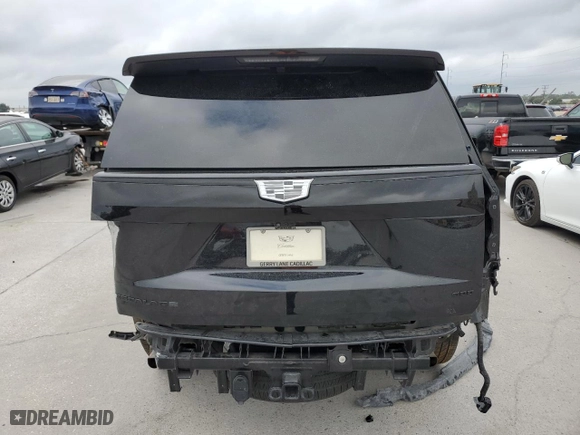 2024 Cadillac Escalade RWD Sport with VIN 1GYS3FKL9RR110347, listed as a Copart auction lot 79313364 with 25,799 mi miles and Salvage Title. Bid and sale history available at carsss.com. Image 6.