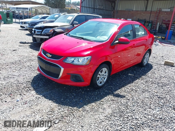 2017 Chevrolet Sonic LS with VIN 1G1JB5SH3H4163902, listed as a IAAI auction lot 41931795 with 96,366 mi miles and . Bid and sale history available at DreamBid. Image 2.