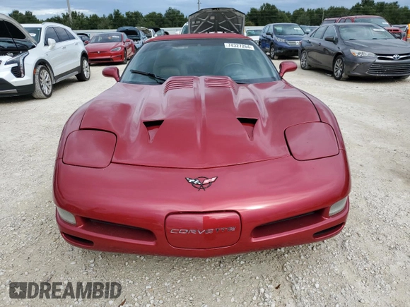 2001 Chevrolet Corvette with VIN 1G1YY32G715132225, listed as a Copart auction lot 74327264 with 0 mi miles and Non Repairable. Bid and sale history available at carsss.com. Image 5.