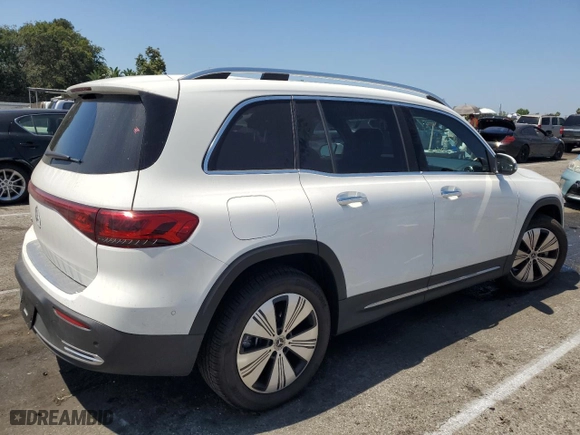 2023 Mercedes-Benz EQB with VIN W1N9M0CB3PN031452, listed as a Copart auction lot 60903184 with 5,208 mi miles and Salvage Title. Bid and sale history available at carsss.com. Image 3.