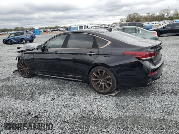 2018 Genesis G80 Sport z VIN KMHGN4JB3JU268389, wystawiony jako Copart lot #45352615 z przebiegiem 61 112 mil mil oraz Szkoda całkowita • Salvage title. Historia ofert i sprzedaży dostępna na DreamBid. Obrazek 2.