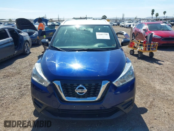 2019 Nissan Kicks S with VIN 3N1CP5CU0KL499248, listed as a IAAI auction lot 41687740 with 64,366 mi miles and . Bid and sale history available at DreamBid. Image 13.