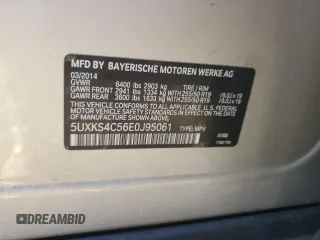 2014 BMW X5 xDrive35d with VIN 5UXKS4C56E0J95061, listed as a Copart auction lot 49298875 with 153,212 mi miles and Salvage Title. Bid and sale history available at carsss.com. Image 13.