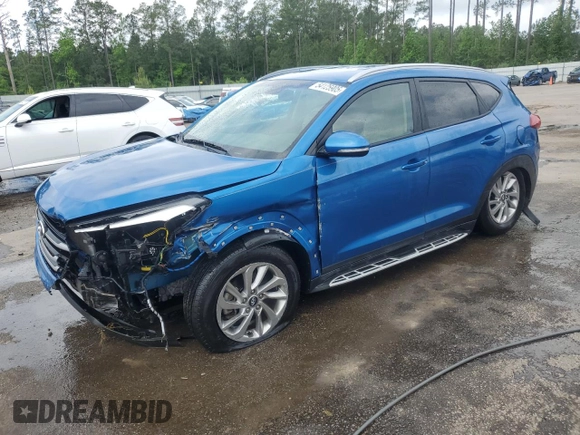 2018 Hyundai Tucson SEL z VIN KM8J3CA42JU793046, wystawiony jako Copart lot #54125905 z przebiegiem 28 370 mil mil oraz Szkoda całkowita • Salvage title. Historia ofert i sprzedaży dostępna na DreamBid. Obrazek 1.