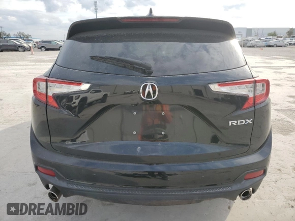 2020 Acura RDX w/Technology Pkg with VIN 5J8TC1H58LL003212, listed as a Copart auction lot 43261514 with 37,660 mi miles. Bid and sale history available at carsss.com. Image 6.