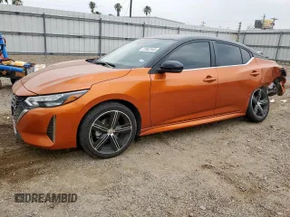 2024 Nissan Sentra SR with VIN 3N1AB8DV5RY370756, listed as a Copart auction lot 57642445 with 10,000 mi miles and Salvage title. Bid and sale history available at DreamBid. Image 1.