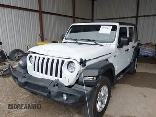 2023 Jeep Wrangler Sport S with VIN 1C4HJXDG8PW620005, listed as a IAAI auction lot 42117455 with 25,725 mi miles and . Bid and sale history available at DreamBid. Image 2.