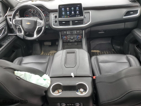 2021 Chevrolet Tahoe LT with VIN 1GNSKNKD3MR263771, listed as a Copart auction lot 47925345 with 43,044 mi miles and Salvage Title. Bid and sale history available at carsss.com. Image 8.