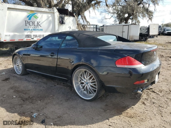 2005 BMW 6 Series 645Ci with VIN WBAEK73405B325330, listed as a Copart auction lot 84052984 with 138,783 mi miles and Salvage Title. Bid and sale history available at carsss.com. Image 2.