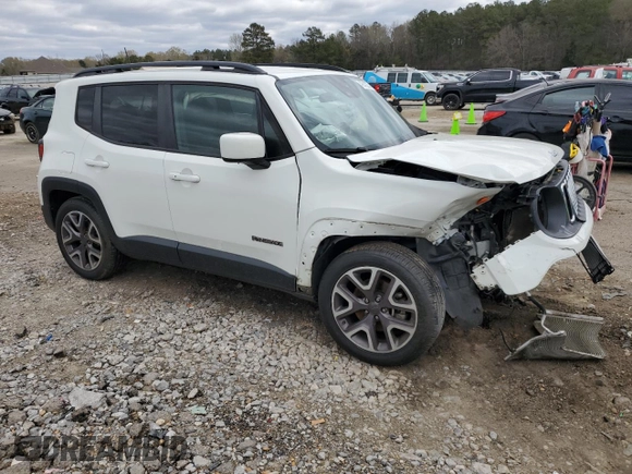 2018 Jeep Renegade Latitude with VIN ZACCJABB8JPG73693, listed as a Copart auction lot 49843235 with 92,447 mi miles and Salvage Title. Bid and sale history available at carsss.com. Image 4.