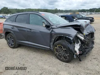 2022 Hyundai Tucson N Line with VIN KM8JF3AE4NU100497, listed as a Copart auction lot 65032454 with 0 mi miles and Salvage Title. Bid and sale history available at carsss.com. Image 4.