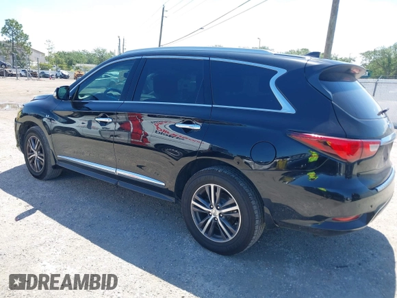 2017 Infiniti QX60 with VIN 5N1DL0MN3HC523856, listed as a IAAI auction lot 42036846 with 218,278 mi miles. Bid and sale history available at carsss.com. Image 3.