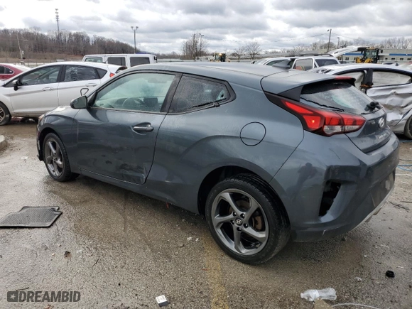 2019 Hyundai Veloster 2.0 with VIN KMHTG6AF4KU011847, listed as a Copart auction lot 84816564 with 63,746 mi miles and Non Repairable. Bid and sale history available at carsss.com. Image 2.