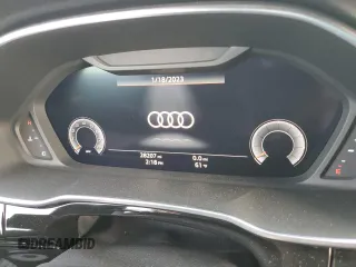 2021 Audi Q3 S line Premium Plus with VIN WA1EECF3XM1053860, listed as a Copart auction lot 37636673 with 28,207 mi miles. Bid and sale history available at carsss.com. Image 9.