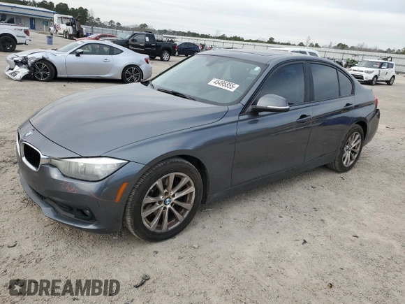 2016 BMW 3 Series 320i xDrive with VIN WBA8E5G50GNU19964, listed as a Copart auction lot 45495855 with 121,659 mi miles and Salvage Title. Bid and sale history available at carsss.com. Image 1.