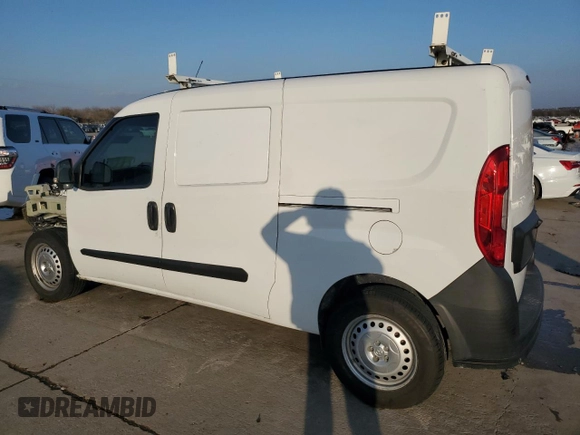 2020 Ram ProMaster City Cargo Van Tradesman with VIN ZFBHRFAB2L6P19766, listed as a Copart auction lot 44208085 with 121,697 mi miles and Salvage Title. Bid and sale history available at carsss.com. Image 2.