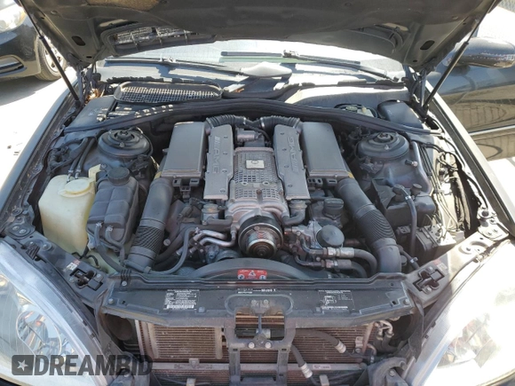 2003 Mercedes-Benz S 55 AMG with VIN WDBNG74J23A378637, listed as a Copart auction lot 52378705 with 128,745 mi miles and Salvage Title. Bid and sale history available at DreamBid. Image 11.