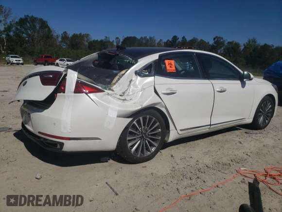 2017 Kia Cadenza Premium with VIN KNALC4J14H5068025, listed as a Copart auction lot 74619454 with 108,351 mi miles and Salvage Title. Bid and sale history available at carsss.com. Image 3.