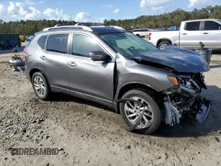 2015 Nissan Rogue SL with VIN 5N1AT2MTXFC792558, listed as a Copart auction lot 78838574 with 135,137 mi miles and Salvage Title. Bid and sale history available at carsss.com. Image 4.