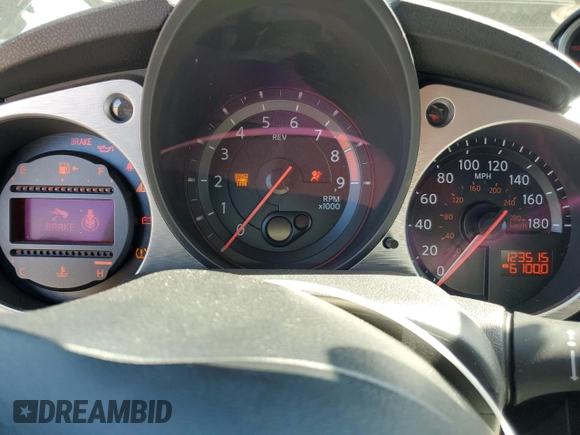 2013 Nissan 370Z Touring z VIN JN1AZ4EH4DM881576, wystawiony jako Copart lot #50645635 z przebiegiem 123 515 mil mil oraz Szkoda całkowita • Salvage title. Historia ofert i sprzedaży dostępna na DreamBid. Obrazek 9.