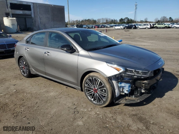 2022 Kia Forte GT with VIN 3KPF44AC0NE443875, listed as a Copart auction lot 49978475 with 13,180 mi miles and Salvage Title. Bid and sale history available at carsss.com. Image 4.