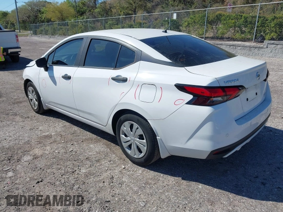 2022 Nissan Versa S with VIN 3N1CN8DV4NL846812, listed as a IAAI auction lot 41802614 with 30,624 mi miles and . Bid and sale history available at DreamBid. Image 3.