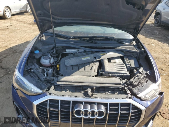 2022 Audi Q3 S line Premium with VIN WA1DECF38N1021731, listed as a Copart auction lot 47646805 with 38,057 mi miles and Salvage Title. Bid and sale history available at carsss.com. Image 11.