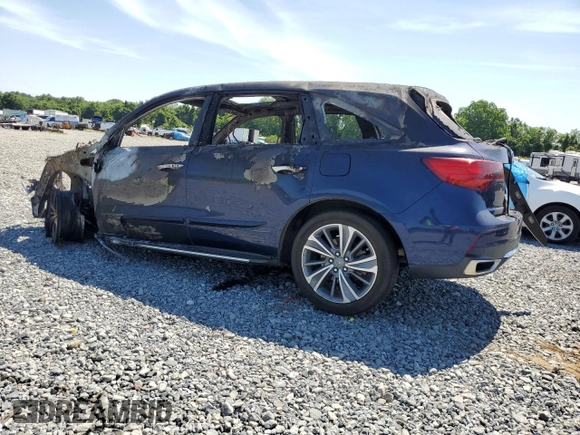 2018 Acura MDX Technology with VIN 5J8YD3H54JL003817, listed as a Copart auction lot 58310925 with Not provided miles and Non repairable. Bid and sale history available at DreamBid. Image 2.
