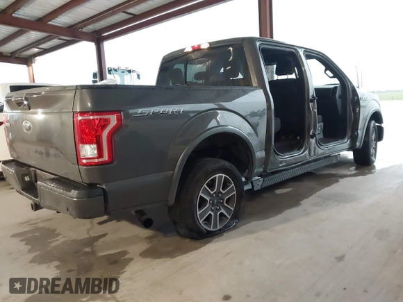 2017 Ford F-150 XL with VIN 1FTEW1CG5HKC60008, listed as a IAAI auction lot 39516967 with 145,413 mi miles. Bid and sale history available at carsss.com. Image 4.