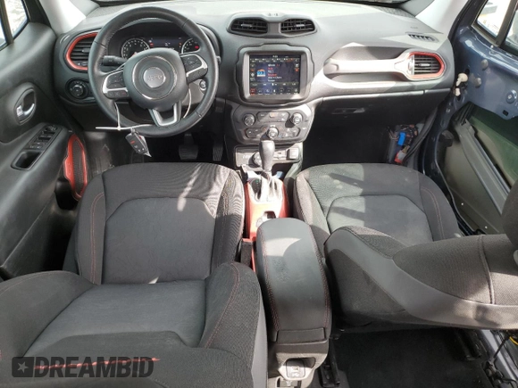 2021 Jeep Renegade Trailhawk с VIN ZACNJDC16MPM92268, выставлен на аукционе Copart как лот 51548315 с пробегом 34 842 миль миль и Списание • Salvage title. История ставок и продаж доступна на DreamBid. Изображение 8.