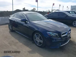 2018 Mercedes-Benz E-Class E 400 with VIN WDD1J6FB9JF067942, listed as a IAAI auction lot 41635911 with 38,478 mi miles. Bid and sale history available at carsss.com. Image 1.