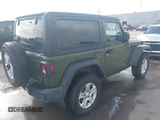 2021 Jeep Wrangler Sport with VIN 1C4GJXAN5MW852653, listed as a IAAI auction lot 42073214 with 53,834 mi miles and . Bid and sale history available at DreamBid. Image 4.
