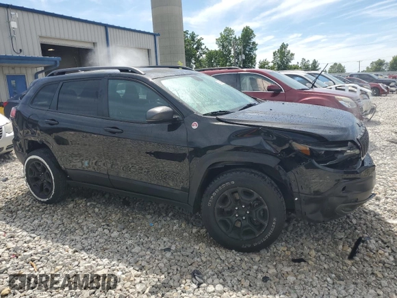 2020 Jeep Cherokee Trailhawk Elite with VIN 1C4PJMBN2LD546324, listed as a Copart auction lot 60826494 with 79,625 mi miles and Salvage title. Bid and sale history available at DreamBid. Image 4.