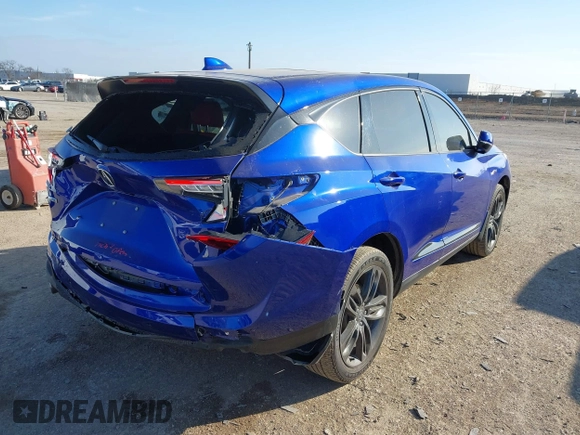 2022 Acura RDX w/A-Spec Package with VIN 5J8TC1H68NL005814, listed as a IAAI auction lot 41222256 with 32,585 mi miles and . Bid and sale history available at carsss.com. Image 4.