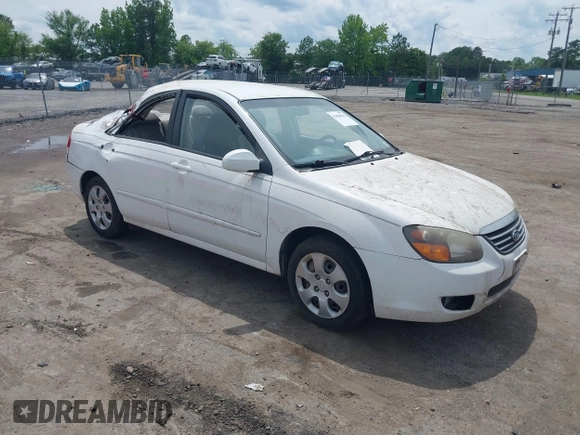 2009 Kia Spectra EX with VIN KNAFE221595606467, listed as a IAAI auction lot 42484042 with 217,439 mi miles and . Bid and sale history available at DreamBid. Image 1.