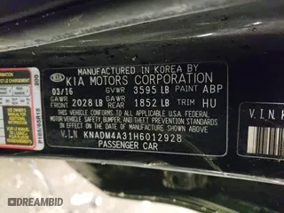 2017 Kia Rio LX with VIN KNADM4A31H6012928, listed as a Copart auction lot 51582335 with 139,601 mi miles and Salvage Title. Bid and sale history available at carsss.com. Image 15.