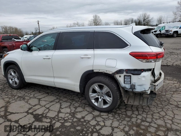 2019 Toyota Highlander Limited z VIN 5TDDZRFH3KS962561, wystawiony jako Copart lot #47607395 z przebiegiem 66 107 mil mil oraz Szkoda całkowita • Salvage title. Historia ofert i sprzedaży dostępna na DreamBid. Obrazek 2.