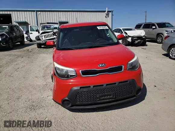 2015 Kia Soul + with VIN KNDJP3A54F7761822, listed as a Copart auction lot 54149465 with 81,220 mi miles and Salvage Title. Bid and sale history available at DreamBid. Image 14.