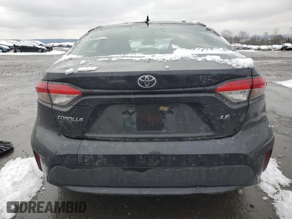 2020 Toyota Corolla LE with VIN 5YFEPRAE7LP104608, listed as a Copart auction lot 86371734 with Not Provided miles and Salvage Title. Bid and sale history available at DreamBid. Image 6.