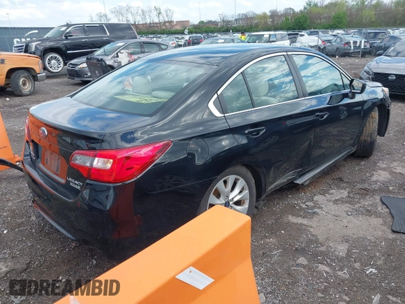 2017 Subaru Legacy with VIN 4S3BNAB60H3021667, listed as a IAAI auction lot 41948568 with 184,959 mi miles. Bid and sale history available at carsss.com. Image 4.