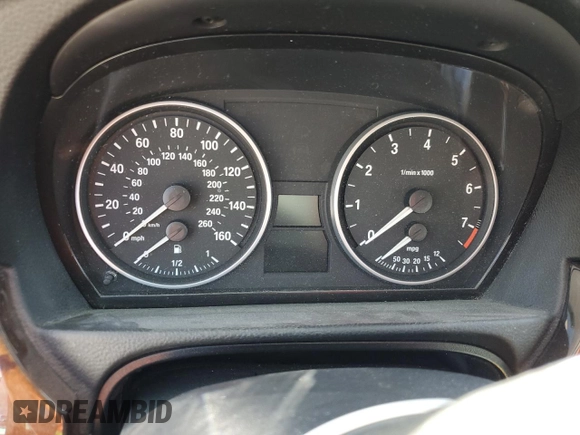 2007 BMW 3 Series 328i with VIN WBAVC53537FZ79020, listed as a Copart auction lot 57387485 with Not provided miles and Salvage title. Bid and sale history available at DreamBid. Image 9.