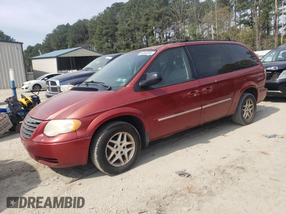 2007 Chrysler Town & Country LWB Touring with VIN 2A8GP54L57R299179, listed as a Copart auction lot 54305385 with 197,473 mi miles and Salvage Title. Bid and sale history available at carsss.com. Image 1.