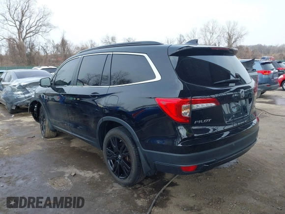 2022 Honda Pilot Special Edition with VIN 5FNYF6H2XNB059737, listed as a IAAI auction lot 41608678 with 50,273 mi miles and . Bid and sale history available at DreamBid. Image 3.