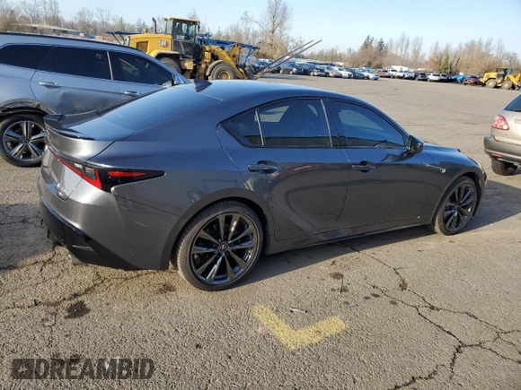 2024 Lexus IS 350 F Sport with VIN JTHGZ1E29R5033467, listed as a Copart auction lot 84226104 with 6,999 mi miles and Salvage title. Bid and sale history available at DreamBid. Image 3.