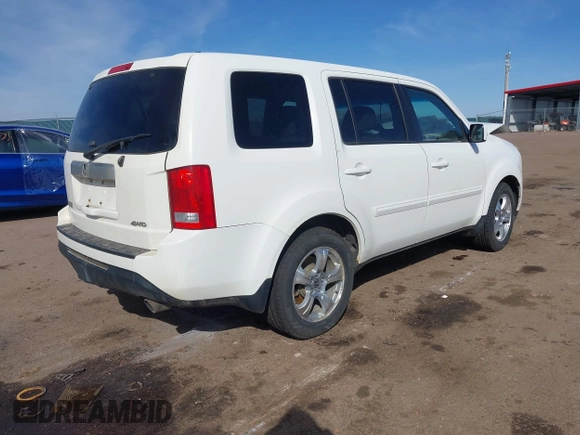 2012 Honda Pilot EX-L with VIN 5FNYF4H56CB021904, listed as a IAAI auction lot 41798179 with 190,617 mi miles and . Bid and sale history available at DreamBid. Image 4.