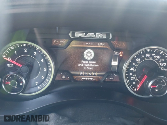 2022 Ram 1500 Big Horn with VIN 1C6SRFBT5NN202973, listed as a IAAI auction lot 41623935 with 45,045 mi miles and . Bid and sale history available at DreamBid. Image 7.