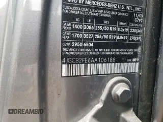 2010 Mercedes-Benz R 350 with VIN 4JGCB2FE6AA106188, listed as a Copart auction lot 81716824 with Not Provided miles and Salvage Title. Bid and sale history available at DreamBid. Image 13.