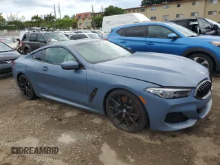 2019 BMW 8 Series M850i xDrive with VIN WBABC4C55KBU96951, listed as a Copart auction lot 53128353 with 30,695 mi miles. Bid and sale history available at carsss.com. Image 4.